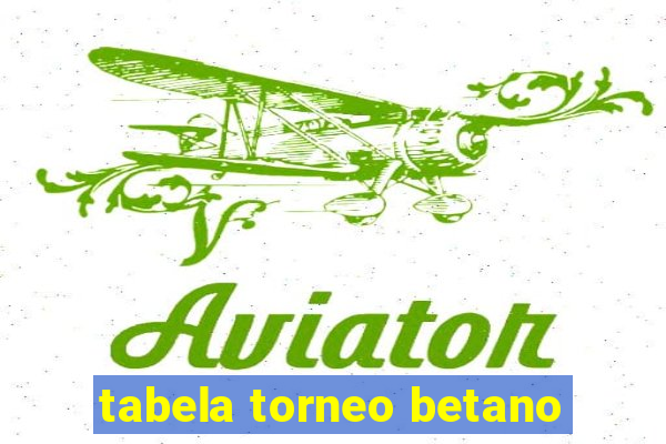 tabela torneo betano